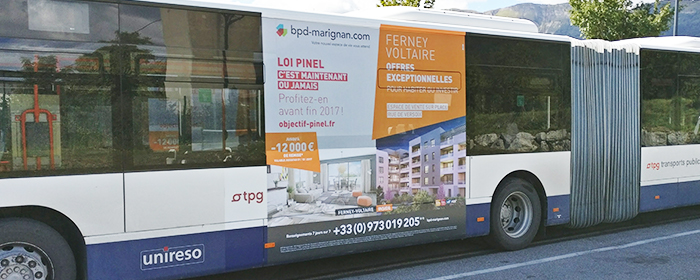 affichage sur bus